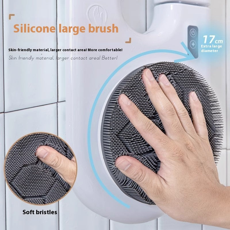 Household Electric Body Cleansing Device – Wall-Mounted Rubbing Back Bath Brush