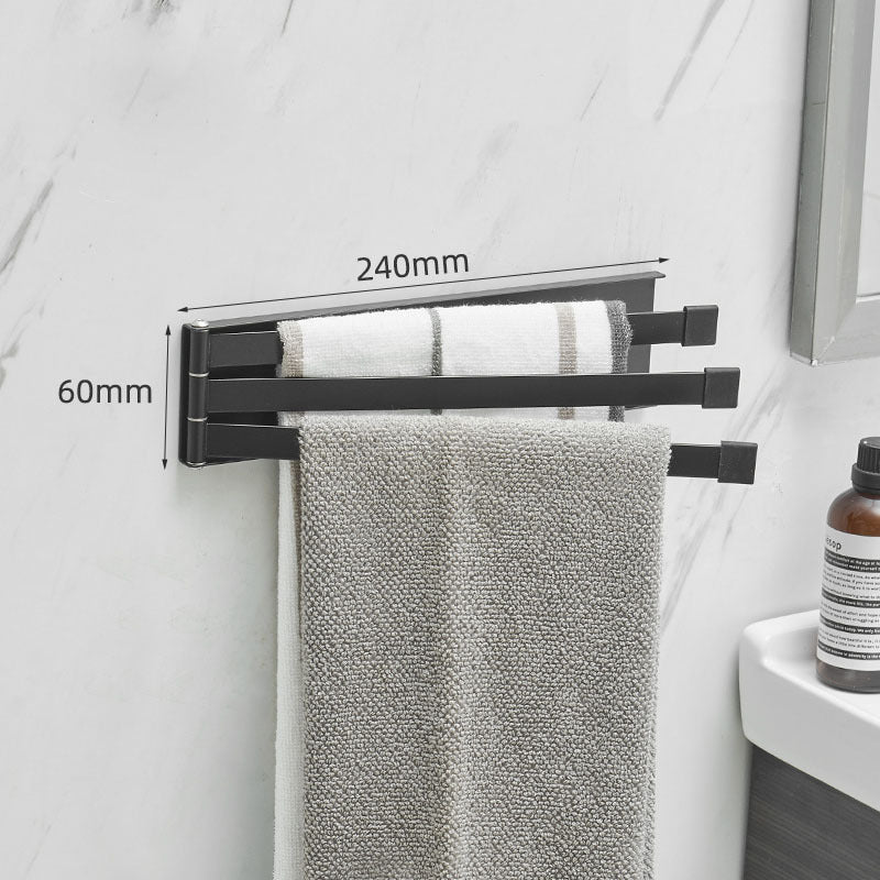 Nordic Bathroom Non-Perforated Folding Towel Rack