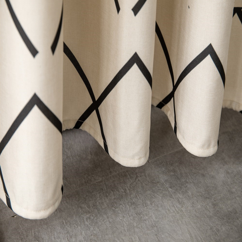 Water-proof Cloth Installed Perforated Free Bathroom Shower Curtain Partition