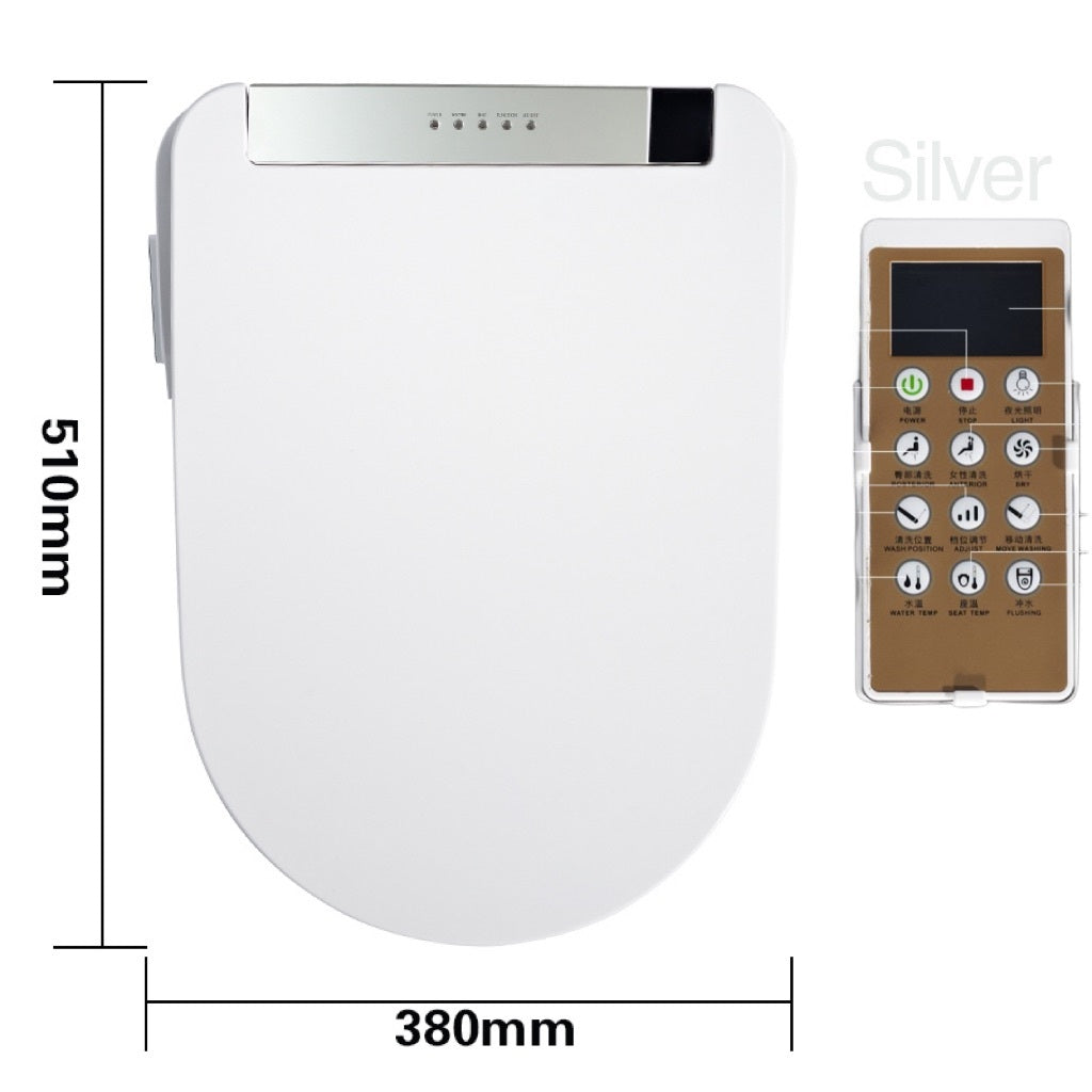 Intelligent Bathroom Toilet Seat Cover with Remote Control and Full Functionality