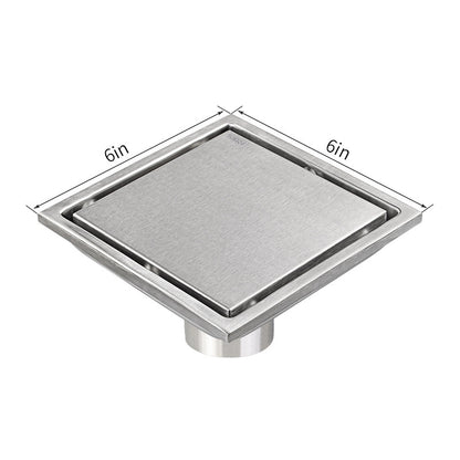 Invisible Floor Drain – 304 Stainless Steel, Deodorizing with Flange or Welded Pipe Options