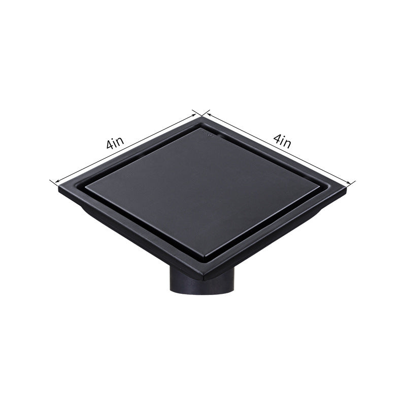Invisible Floor Drain – 304 Stainless Steel, Deodorizing with Flange or Welded Pipe Options