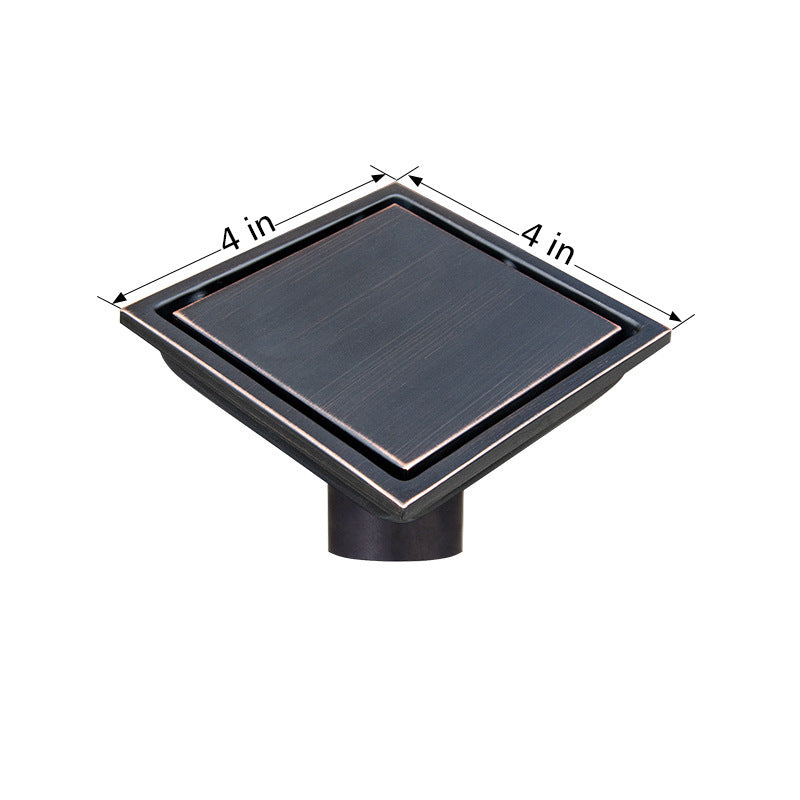 Invisible Floor Drain – 304 Stainless Steel, Deodorizing with Flange or Welded Pipe Options