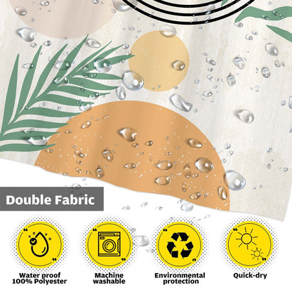 Abstract Bohemian Arch Sun Shower Curtain – Durable Polyester with Artistic Flair