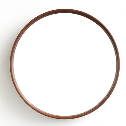 Bathroom Solid Wood Simple Hanging Mirror
