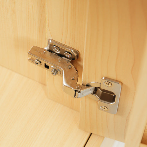 20  Bathroom Vanity With Sink, Bathroom Cabinet With Soft Closing Door, Storage Rack And Adjustable Shelve, Natural Wood