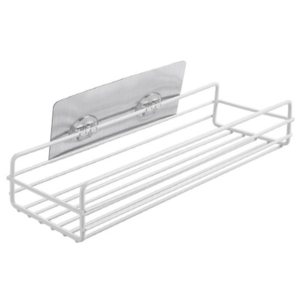 Iron Art Punch-Free Bathroom Shelf – Durable Wrought Iron with Drainage Design