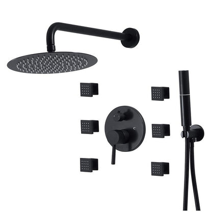 Wall-Embedded Hot and Cold Hidden Shower Head Set – Modern Simplicity Design