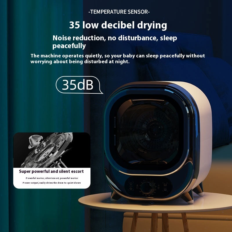 Silent Antibacterial Small Household Drum Dryer – Efficient, Quiet Drying
