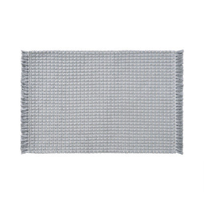 Woven Microfiber Bathroom Door Mat – Absorbent, Non-Slip, Tassel Detail