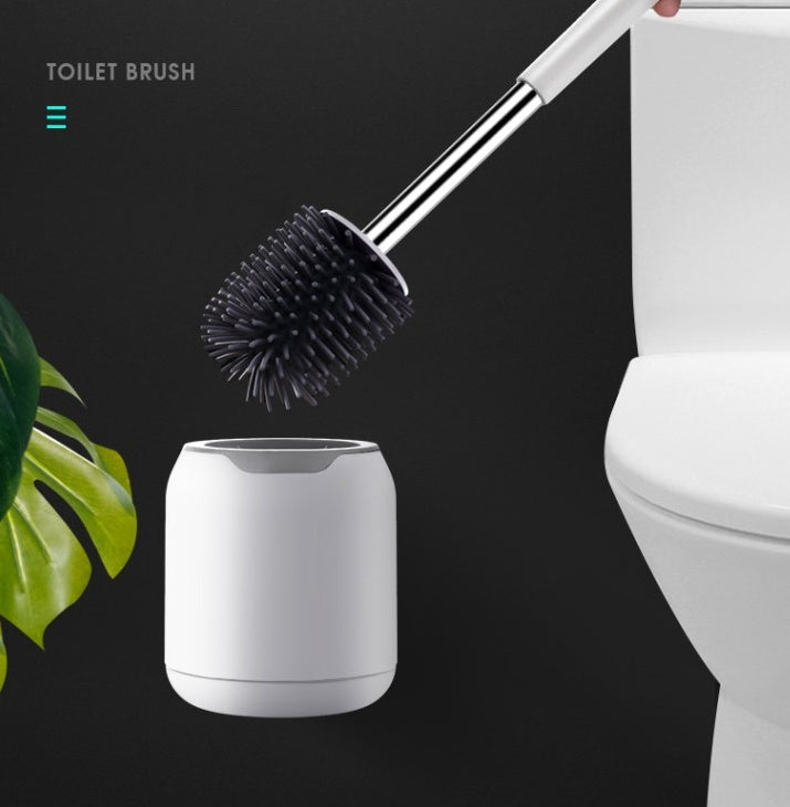 Bathroom Brush Set – Durable Plastic with Wall-Mounted and Floor-Mounted Options