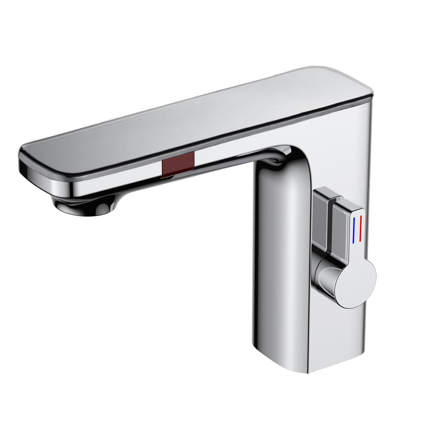Intelligent Double Induction Basin Faucet – Touchless Modern Design in Chrome, White, or Gun Gray