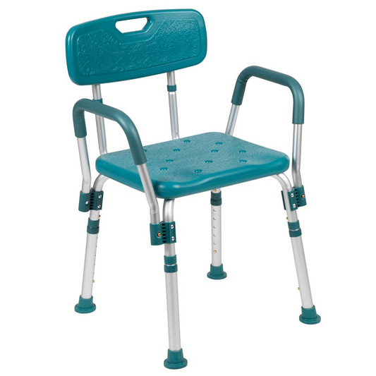 Hercules Series Adjustable Bath & Shower Chair – Teal