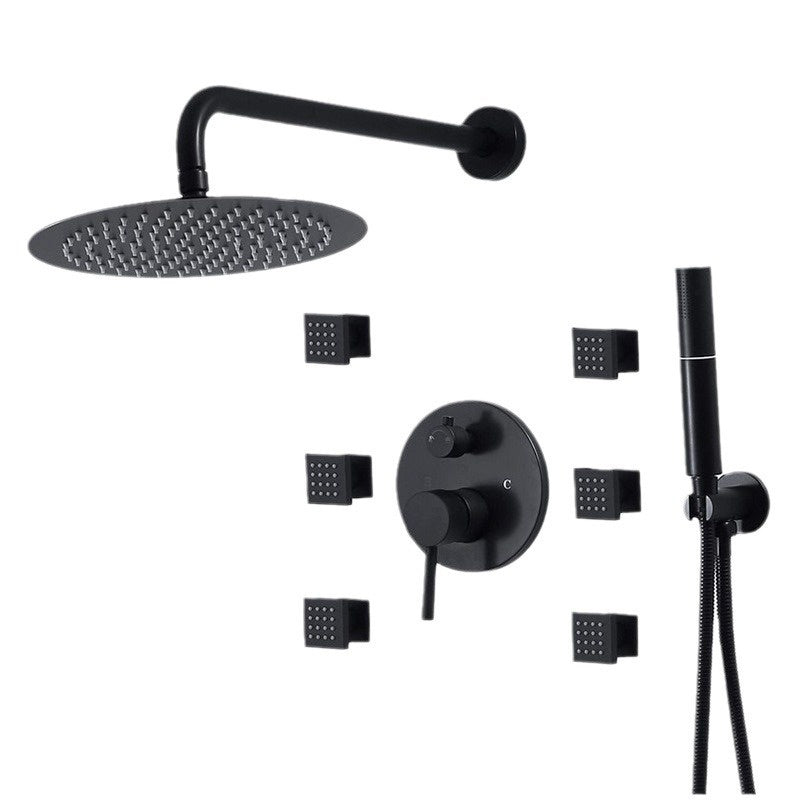 Wall-Embedded Hot and Cold Hidden Shower Head Set – Modern Simplicity Design