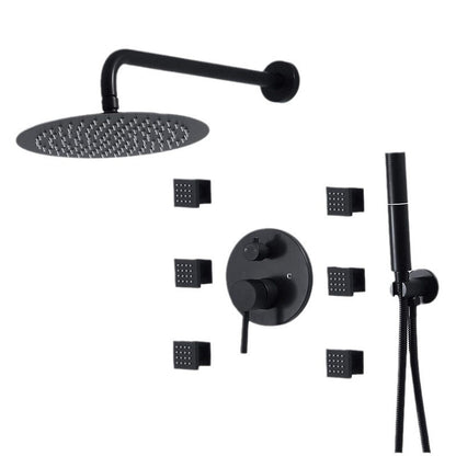 Wall-Embedded Hot and Cold Hidden Shower Head Set – Modern Simplicity Design