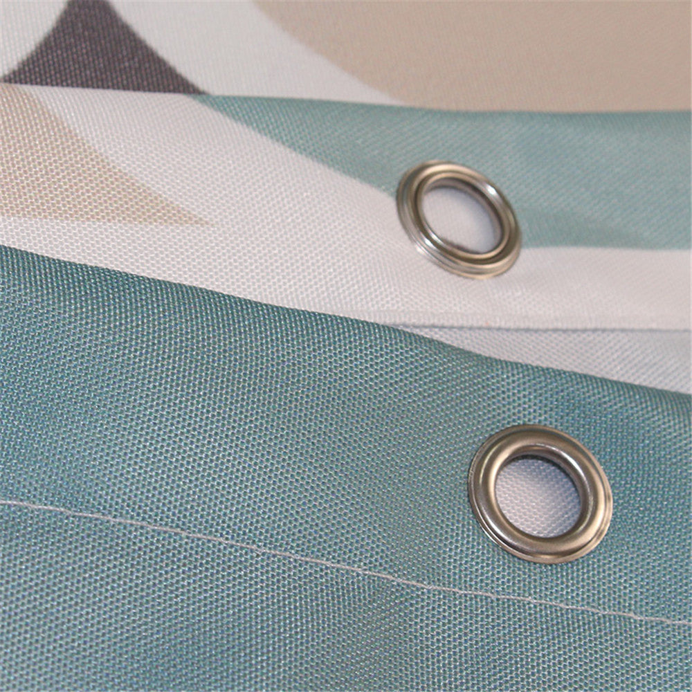 Bathroom Curtain – Polyester Fabric in Color Lantern Design