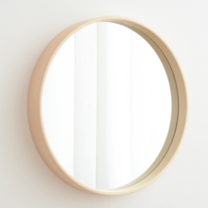 Solid Wood Bathroom Log Wall Hanging Mirror