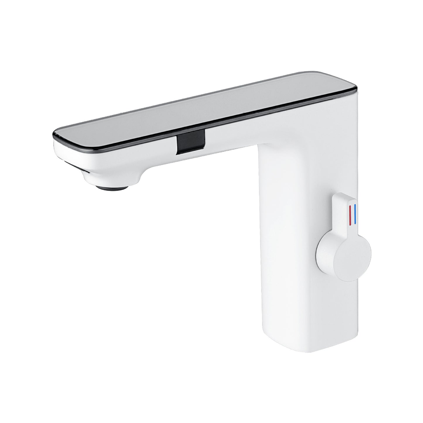 Intelligent Double Induction Basin Faucet – Touchless Modern Design in Chrome, White, or Gun Gray