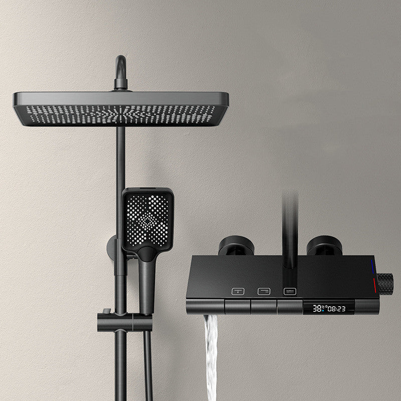 All Copper Shower Set with Constant Temperature Control and Digital Display