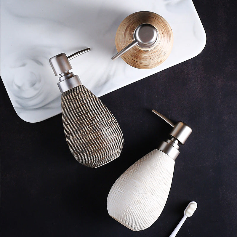 Bathroom Shower Gel Bottle - Ceramic Lotion Dispenser