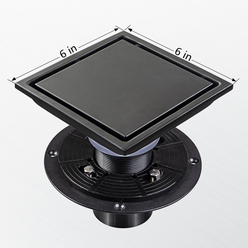 Invisible Floor Drain – 304 Stainless Steel, Deodorizing with Flange or Welded Pipe Options
