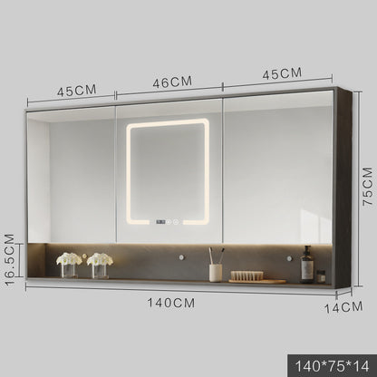 Smart Cabinet With Led Lights (Anti-fog Hanging Bathroom Combination Mirror)