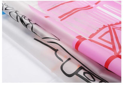 Cartoon-Printed Thickened Bathroom Shower Curtain – Mildew-Proof EVA Material