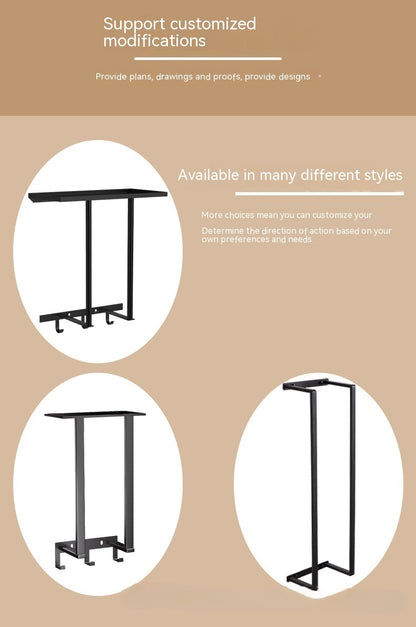Multi-Layer Hanging Bathroom Towel Rack – Ferroalloy with Modern Minimalist Design