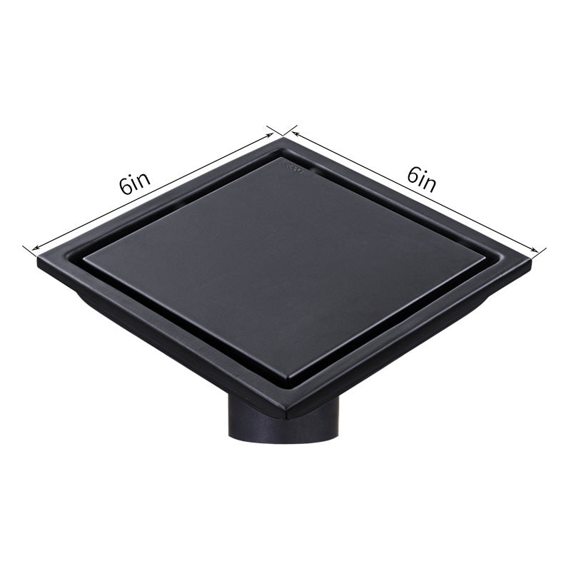 Invisible Floor Drain – 304 Stainless Steel, Deodorizing with Flange or Welded Pipe Options
