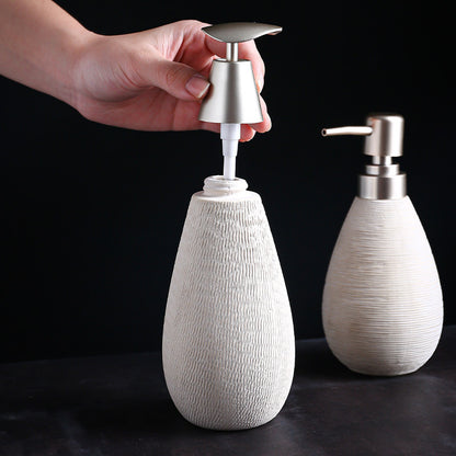 Bathroom Shower Gel Bottle - Ceramic Lotion Dispenser