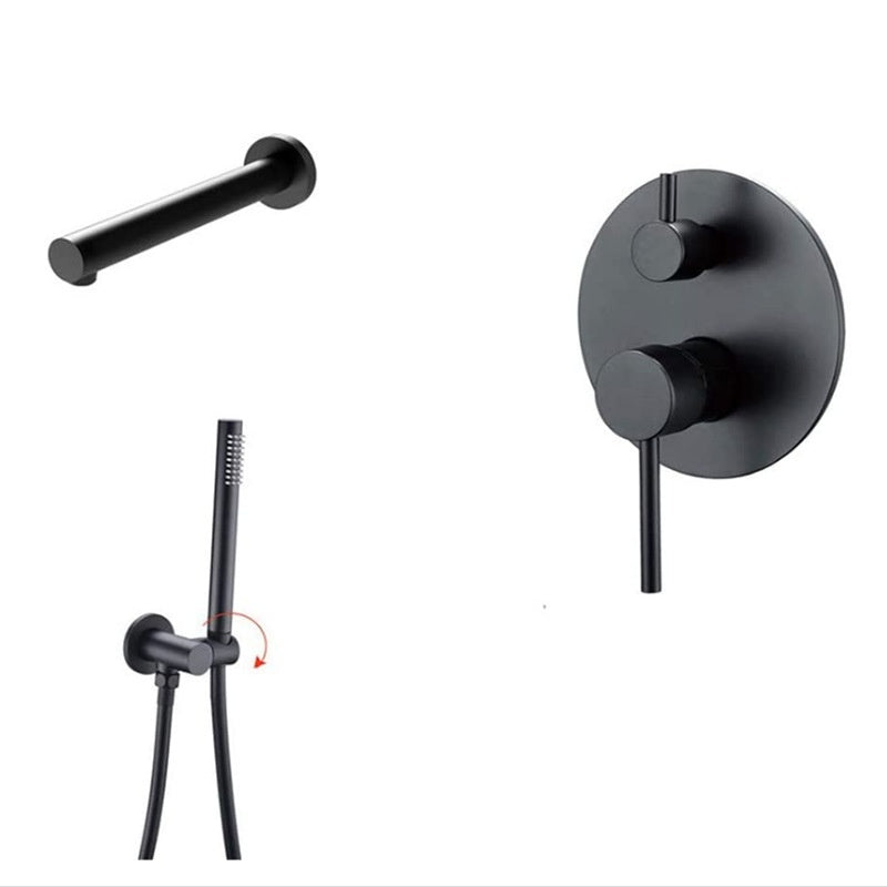 Wall-Embedded Hot and Cold Hidden Shower Head Set – Modern Simplicity Design