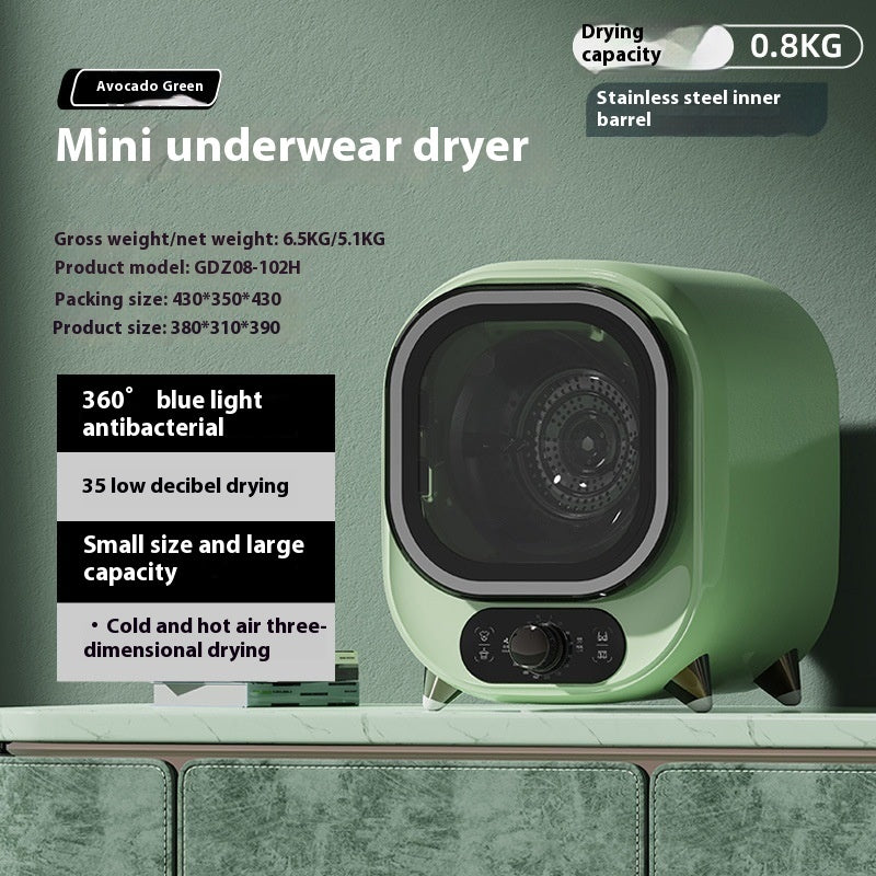 Silent Antibacterial Small Household Drum Dryer – Efficient, Quiet Drying