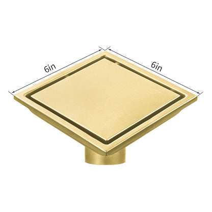Invisible Floor Drain – 304 Stainless Steel, Deodorizing with Flange or Welded Pipe Options