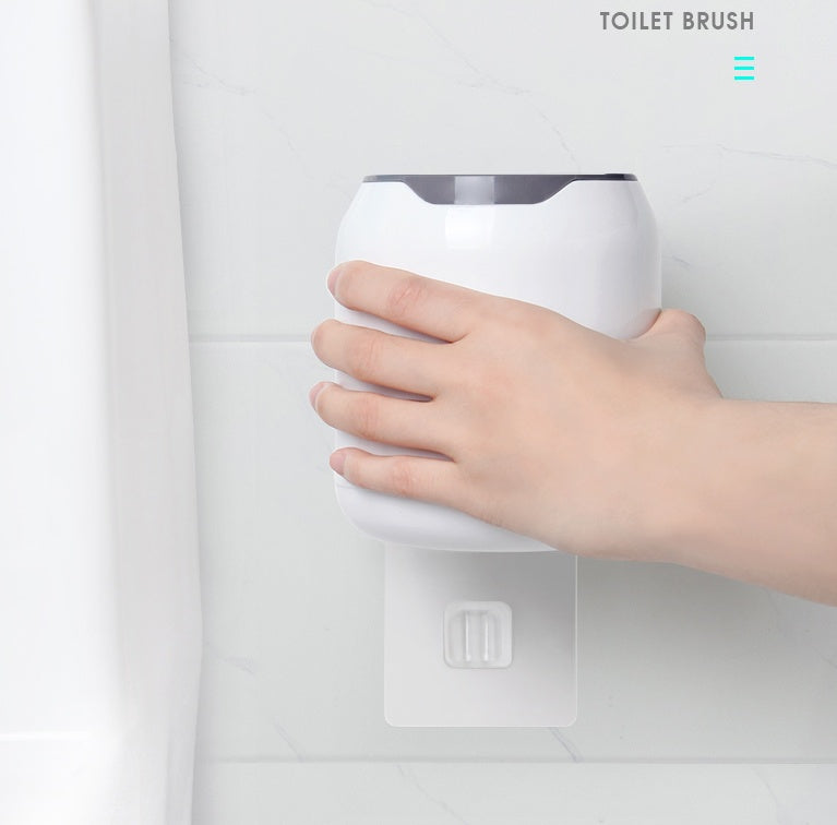 Bathroom Brush Set – Durable Plastic with Wall-Mounted and Floor-Mounted Options