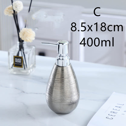 Handmade Retro Brushed Ceramic Bathroom Five-Piece Set