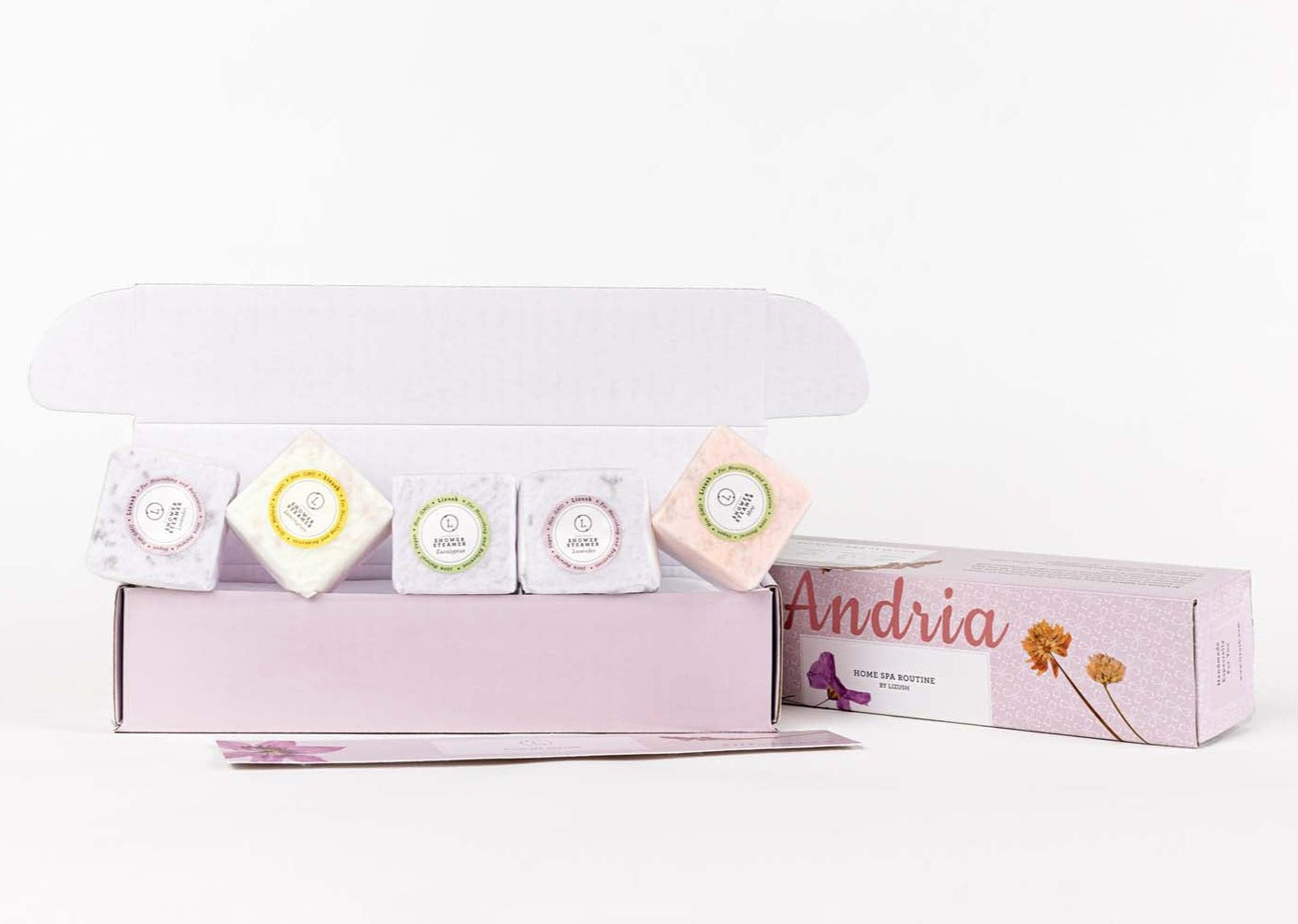 Mixed Scents Shower Steamers Gift Set – 5 Large Fizzies, Cheer Up Aromatherapy Package
