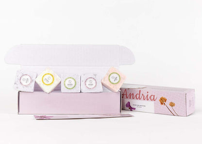 Mixed Scents Shower Steamers Gift Set – 5 Large Fizzies, Cheer Up Aromatherapy Package