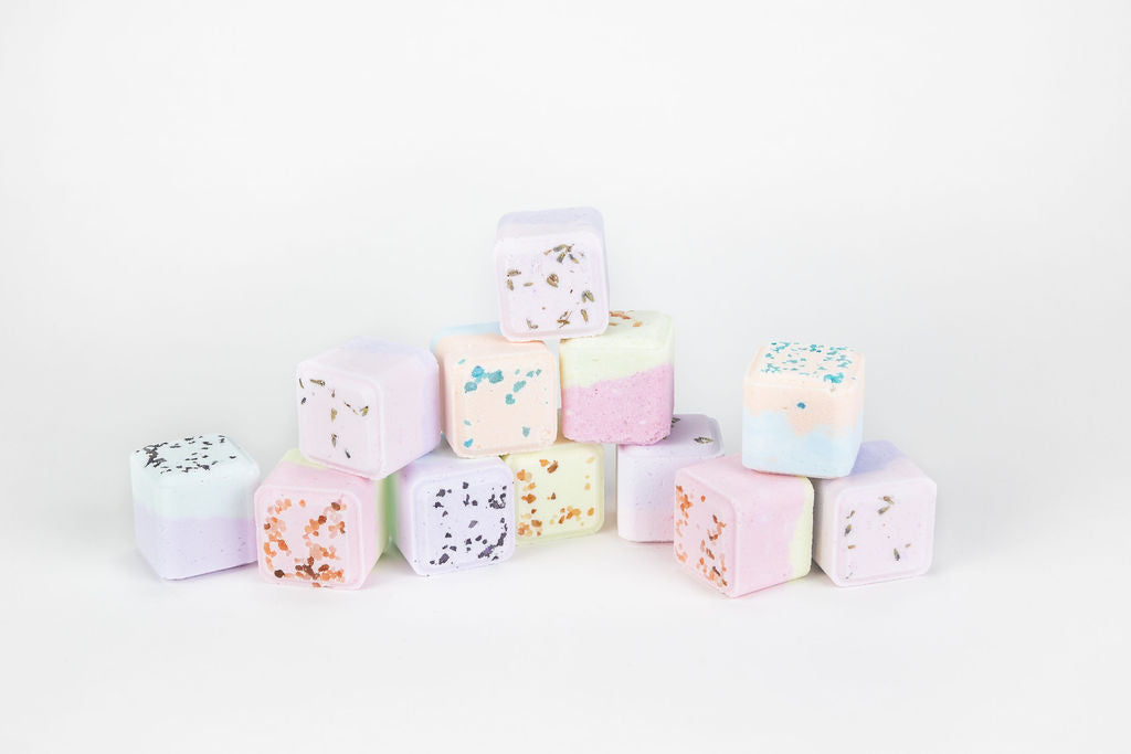Mixed Scents Shower Steamers Gift Set – 5 Large Fizzies, Cheer Up Aromatherapy Package