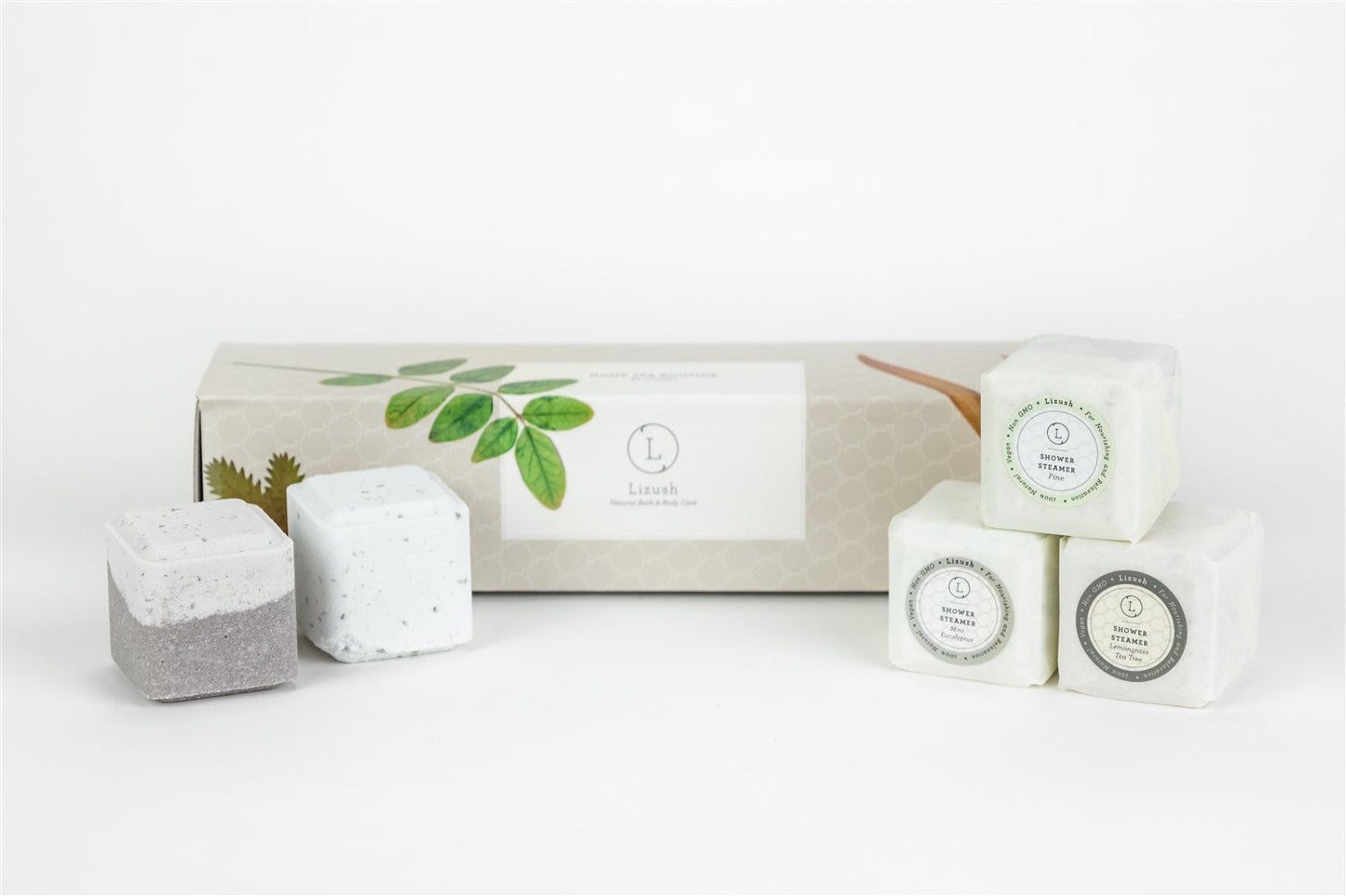 Earthy Shower Steamer Gift Box – Set of 5 Aromatic Steamers for Men & Nature Lovers