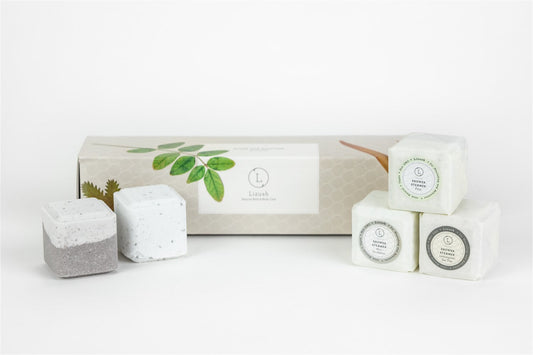 Earthy Shower Steamer Gift Box – Set of 5 Aromatic Steamers for Men & Nature Lovers