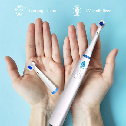 Pursonic Advanced Smile Care Bundle – LED Whitening Kit, Strips & Rechargeable Electric Toothbrush with UV Sanitizer