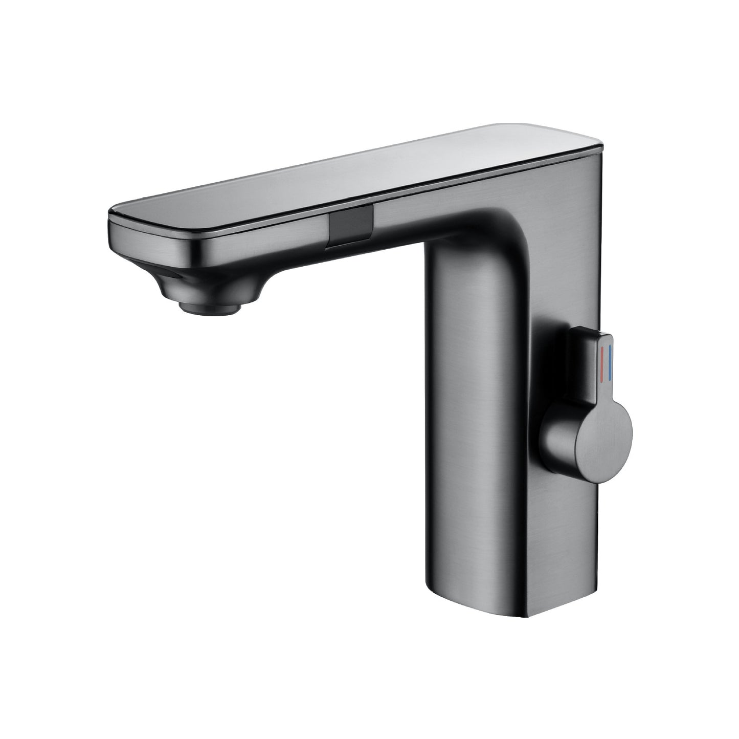 Intelligent Double Induction Basin Faucet – Touchless Modern Design in Chrome, White, or Gun Gray
