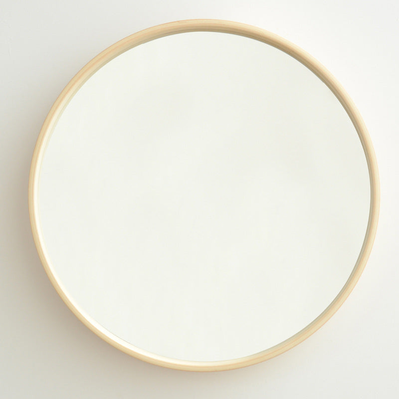 Solid Wood Bathroom Log Wall Hanging Mirror