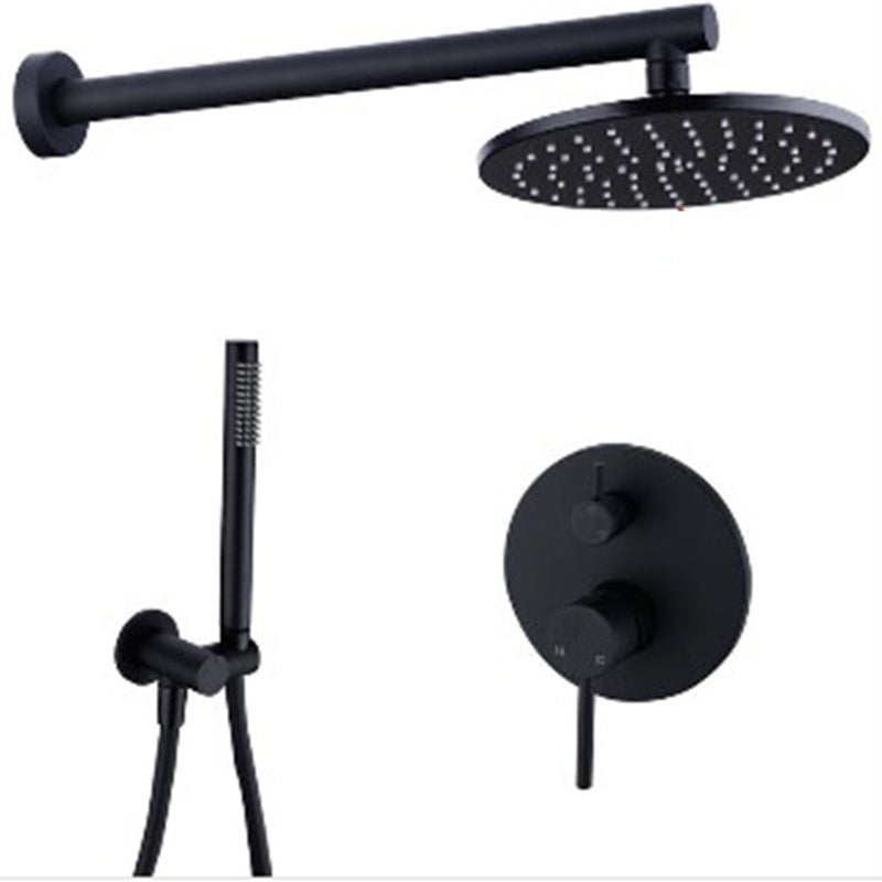 Wall-Embedded Hot and Cold Hidden Shower Head Set – Modern Simplicity Design
