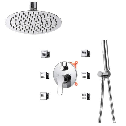 Wall-Embedded Hot and Cold Hidden Shower Head Set – Modern Simplicity Design