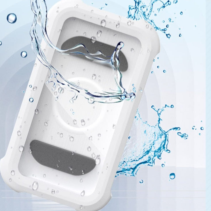 Waterproof Mobile Phone Holder with Adjustable Angle – Wall-Mounted Bathroom Storage Box