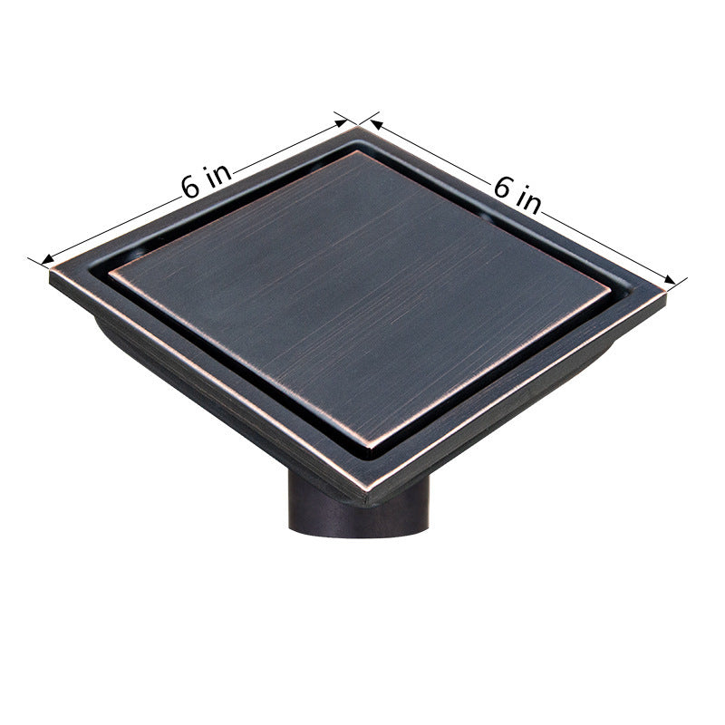 Invisible Floor Drain – 304 Stainless Steel, Deodorizing with Flange or Welded Pipe Options