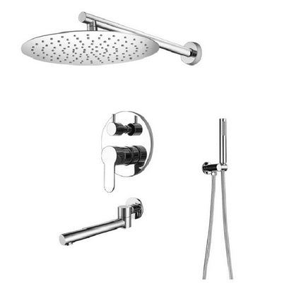 Wall-Embedded Hot and Cold Hidden Shower Head Set – Modern Simplicity Design