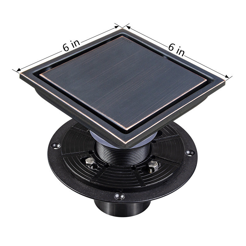 Invisible Floor Drain – 304 Stainless Steel, Deodorizing with Flange or Welded Pipe Options