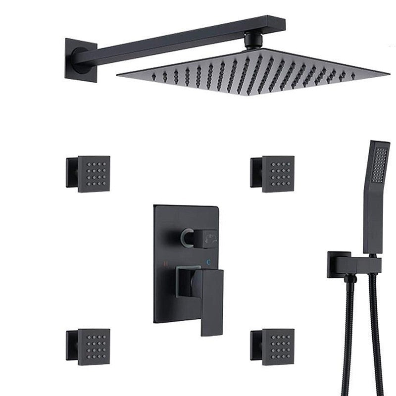 Wall-Embedded Hot and Cold Hidden Shower Head Set – Modern Simplicity Design